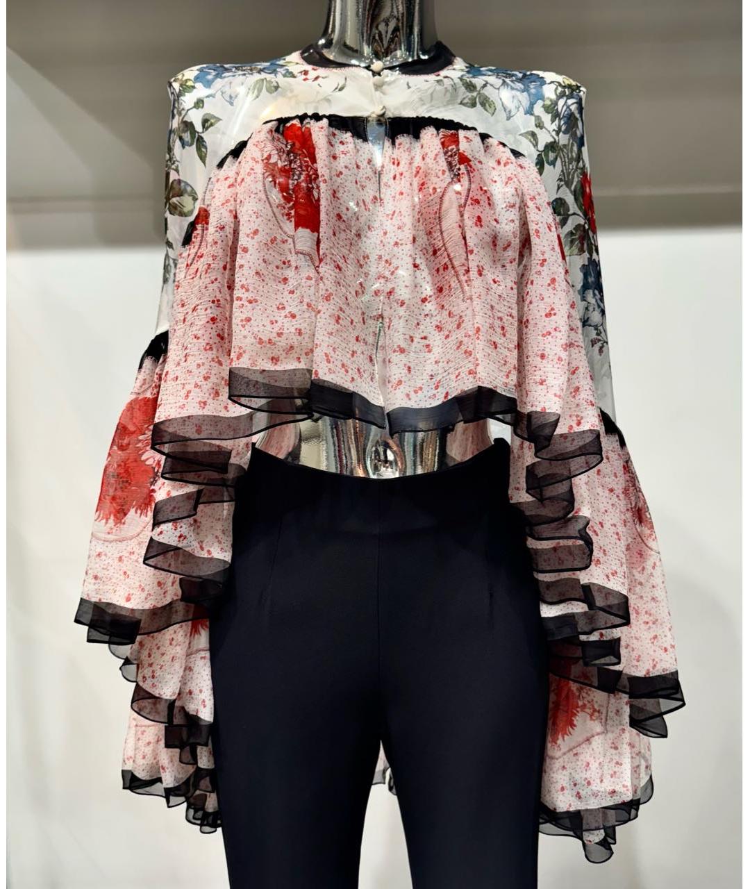 ALEXANDER MCQUEEN Мульти шелковая блузы, фото 6