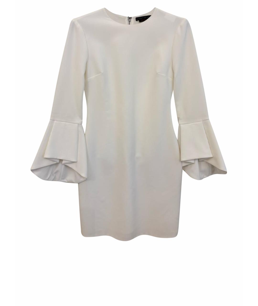ALICE+OLIVIA Белое ацетатное коктейльное платье, фото 1