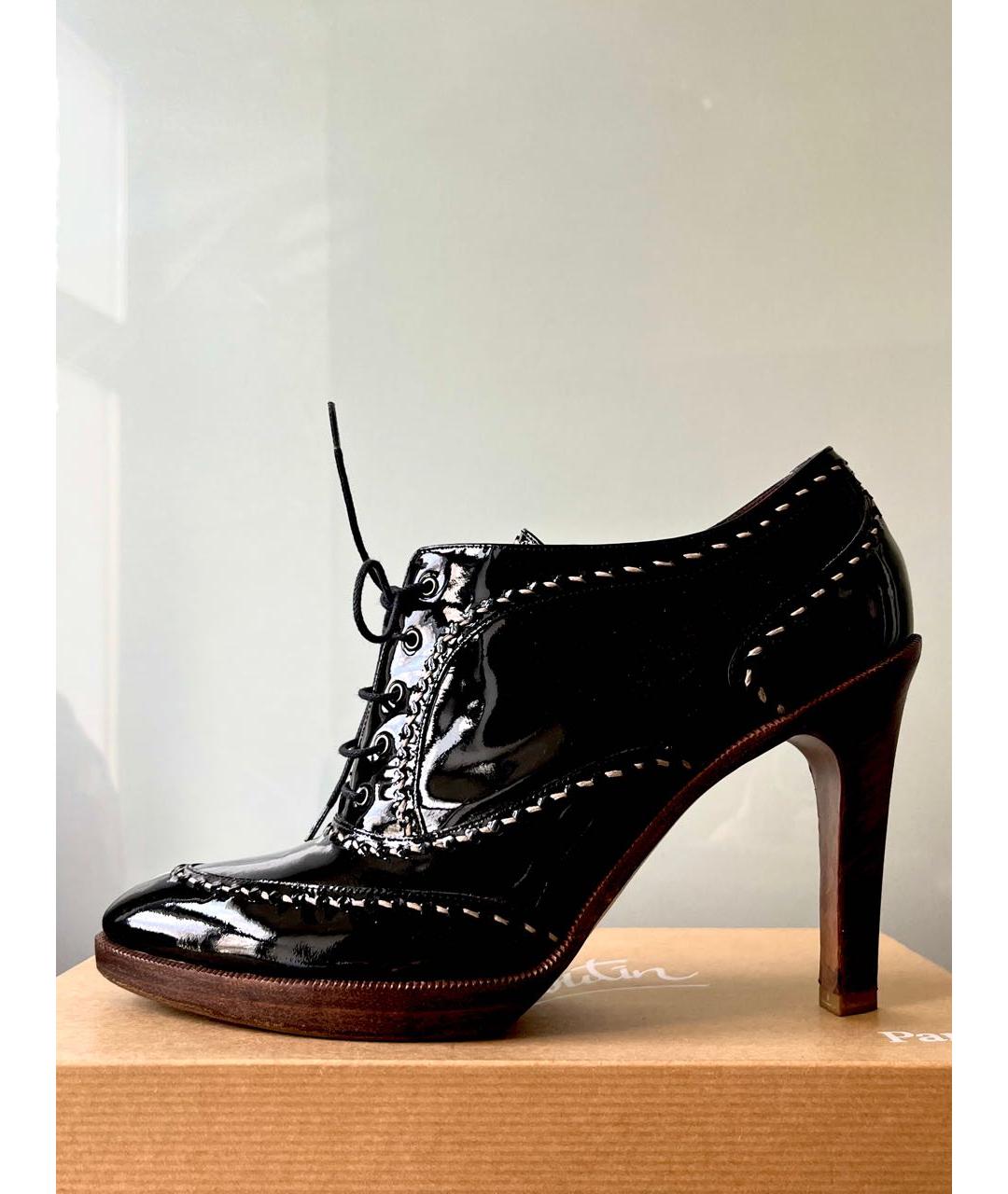 BOTTEGA VENETA Черные ботинки из лакированной кожи, фото 2