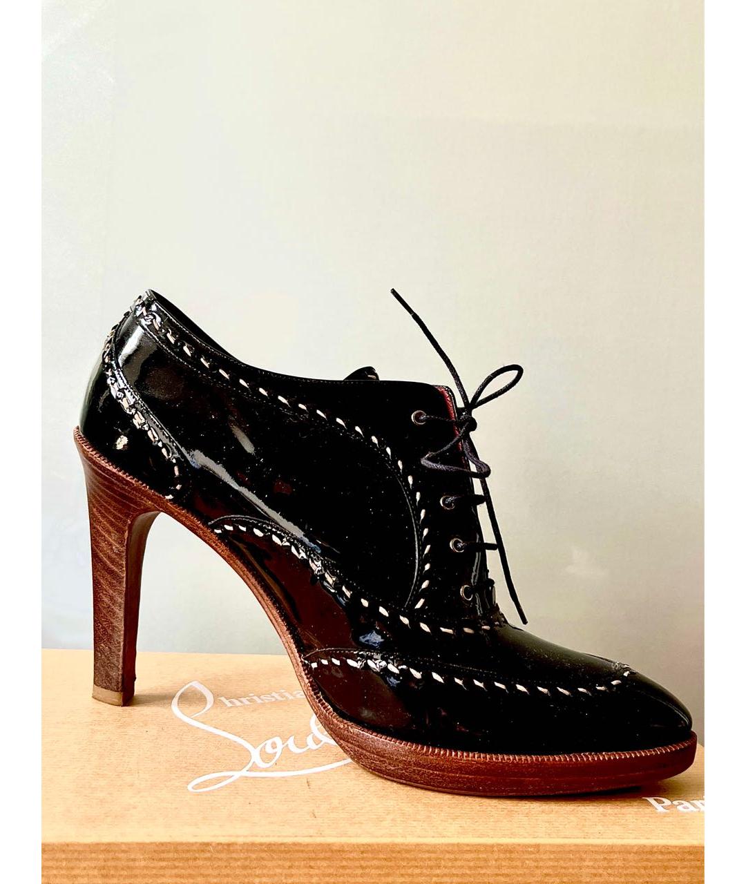 BOTTEGA VENETA Черные ботинки из лакированной кожи, фото 9