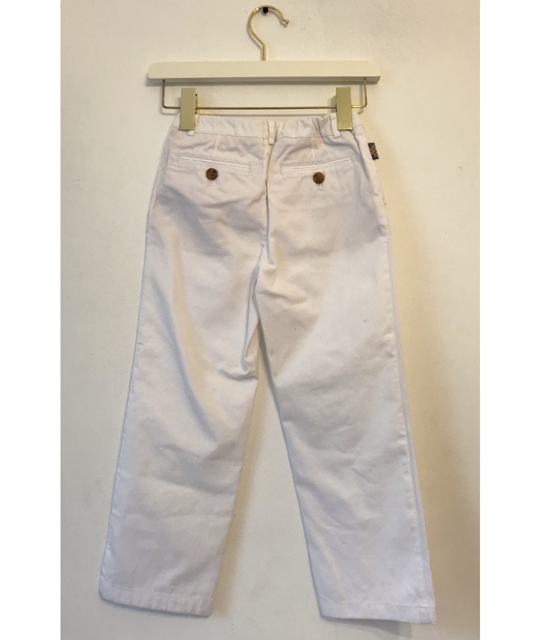BURBERRY Белые хлопковые брюки и шорты, фото 2