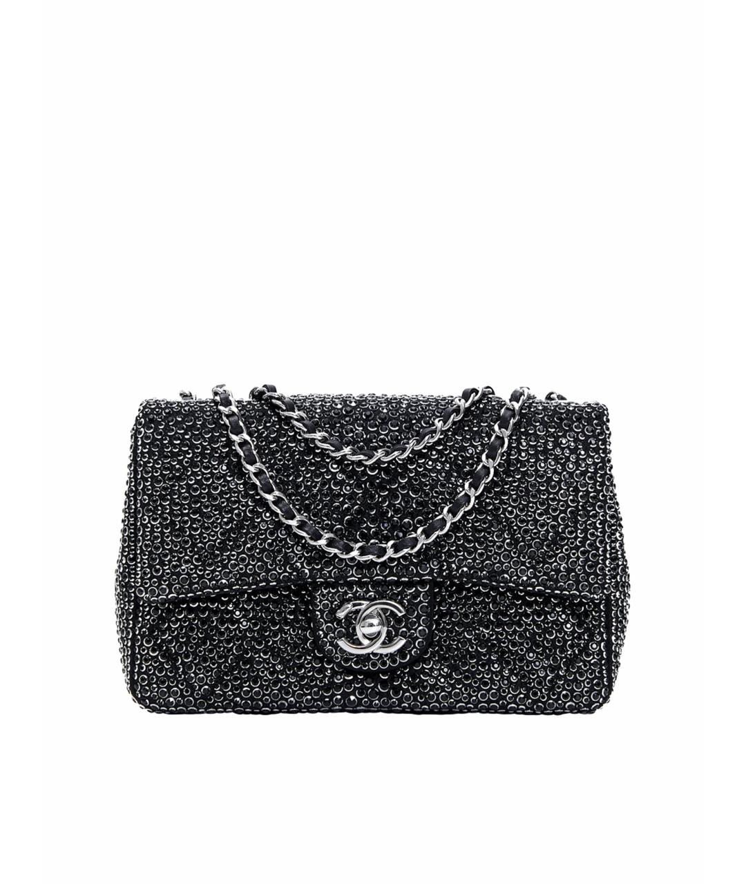 CHANEL Черная тканевая сумка через плечо, фото 1