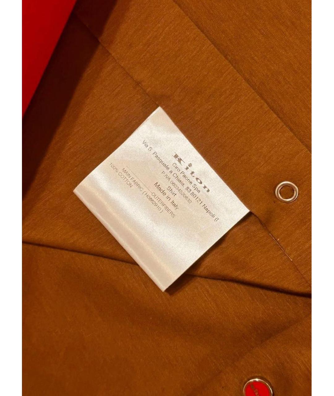 KITON Коричневая кэжуал рубашка, фото 5