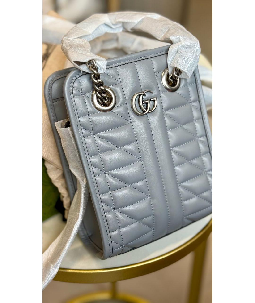 GUCCI Серая сумка с короткими ручками, фото 2