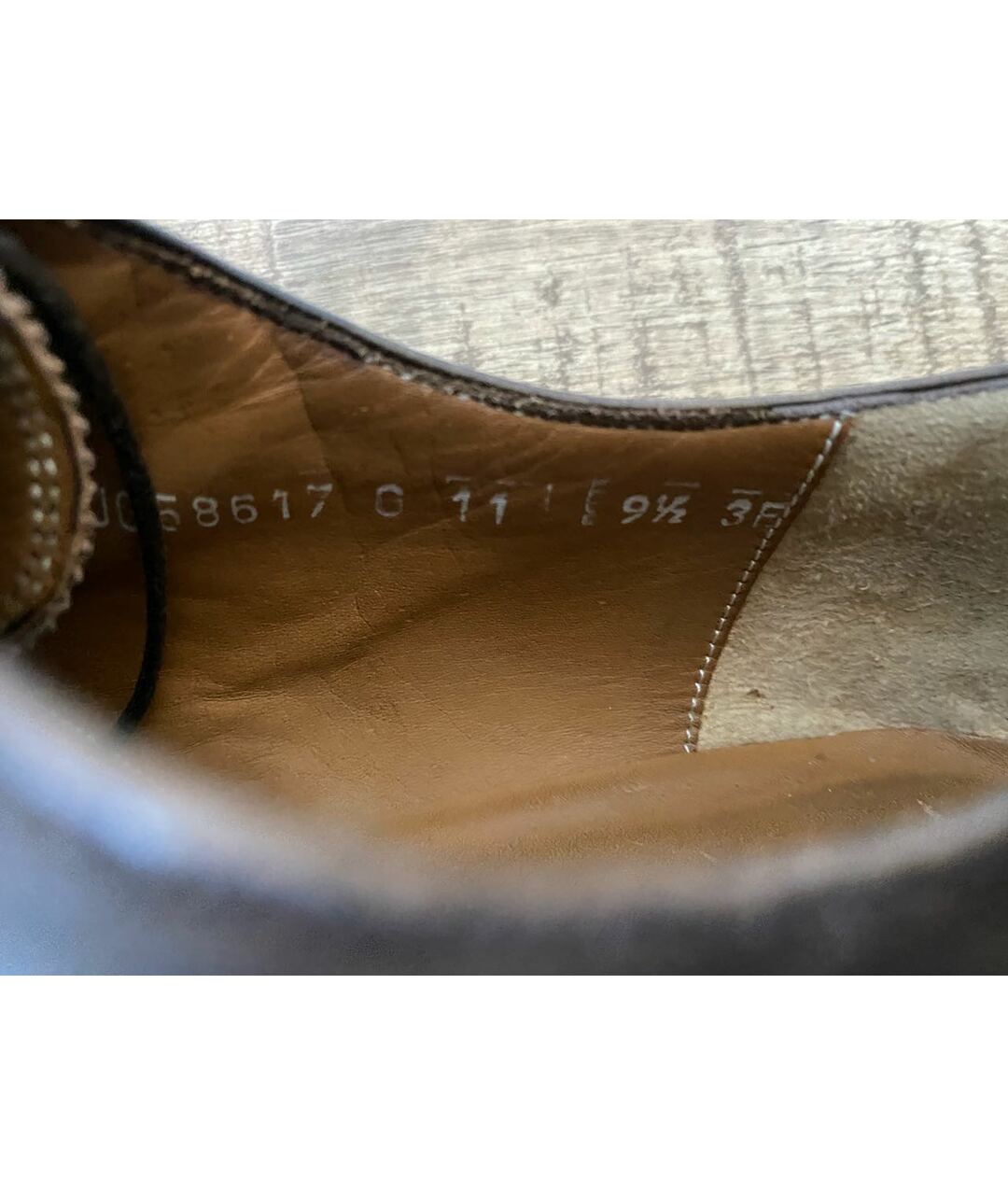 SALVATORE FERRAGAMO Коричневые кожаные низкие ботинки, фото 6
