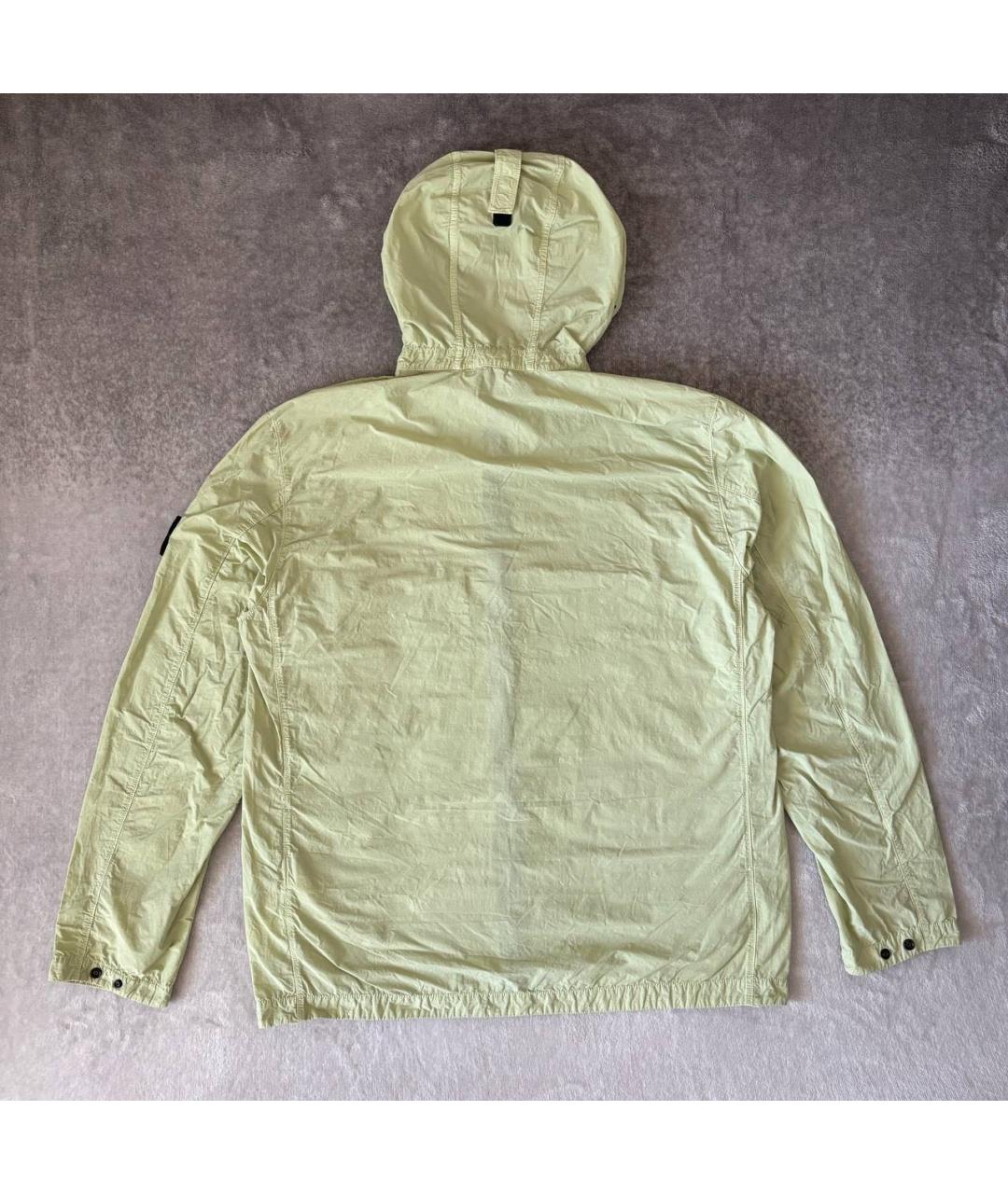 STONE ISLAND Салатовая полиамидовая куртка, фото 2