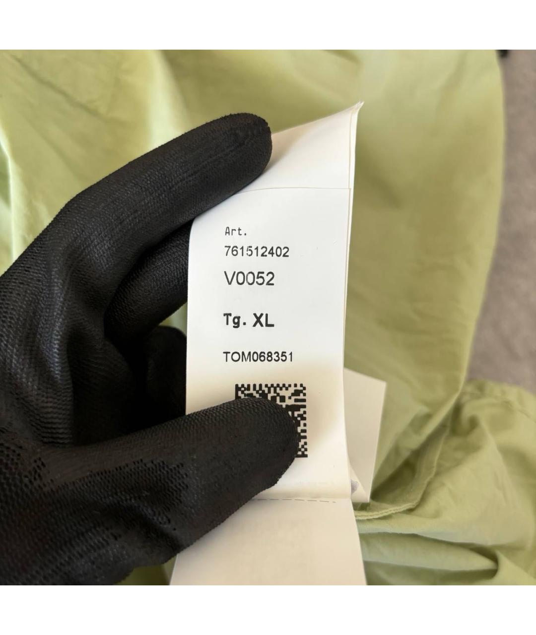 STONE ISLAND Салатовая полиамидовая куртка, фото 8
