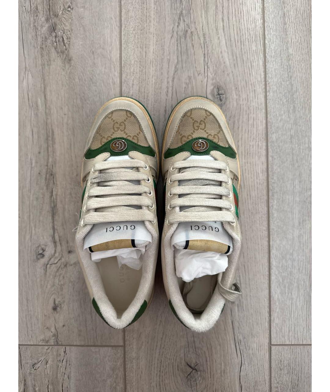 GUCCI Мульти кожаные кроссовки, фото 3