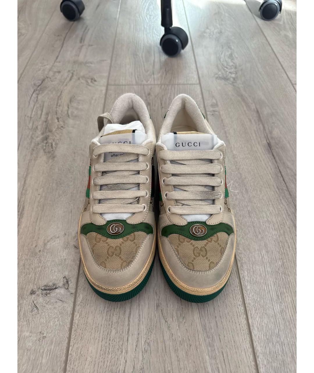 GUCCI Мульти кожаные кроссовки, фото 2
