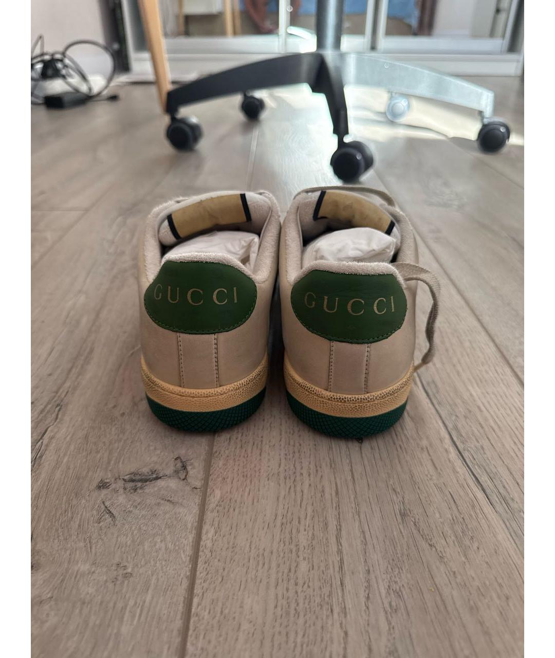 GUCCI Мульти кожаные кроссовки, фото 4