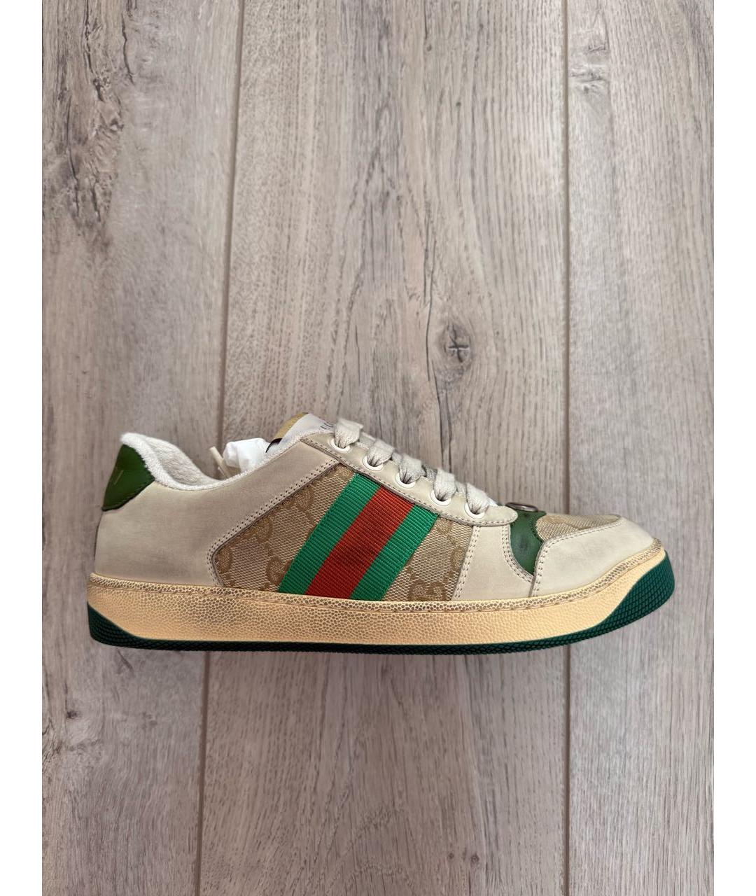 GUCCI Мульти кожаные кроссовки, фото 9