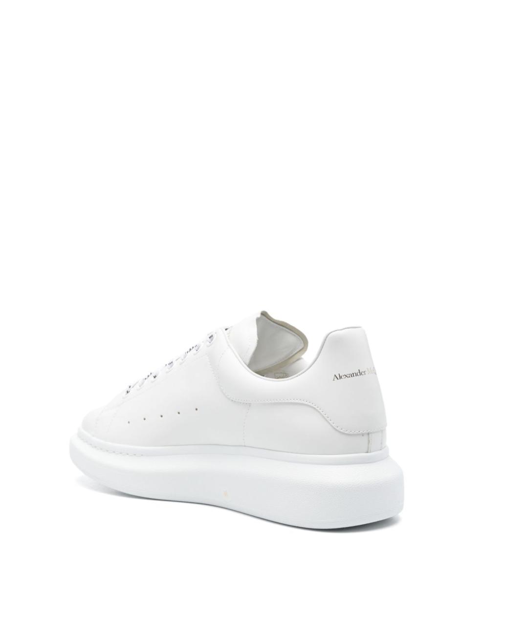 ALEXANDER MCQUEEN Белые кожаные низкие кроссовки / кеды, фото 2