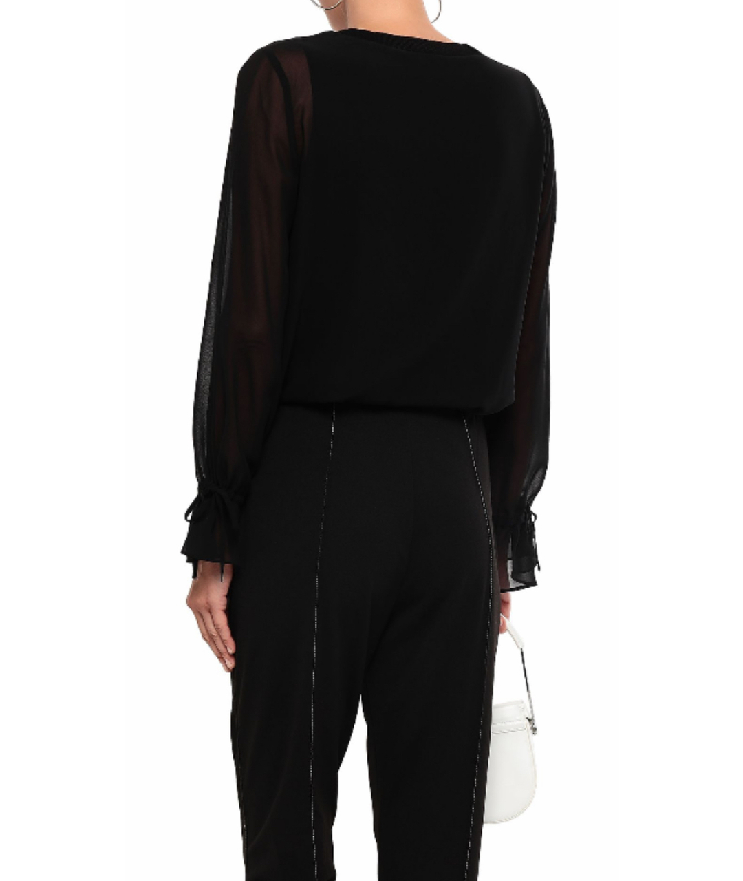 DKNY Черный полиэстеровый джемпер / свитер, фото 2