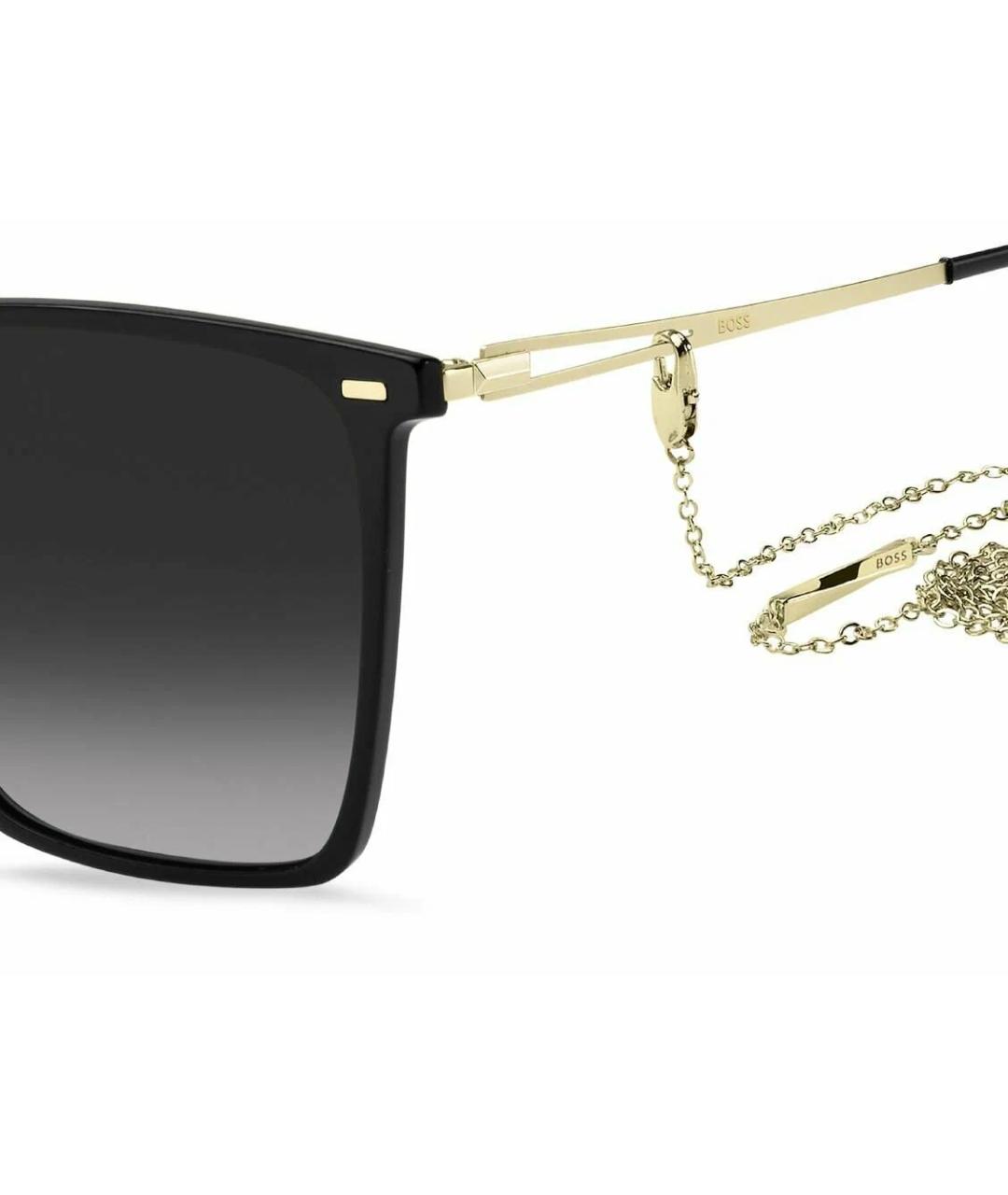 HUGO BOSS Черные пластиковые солнцезащитные очки, фото 3