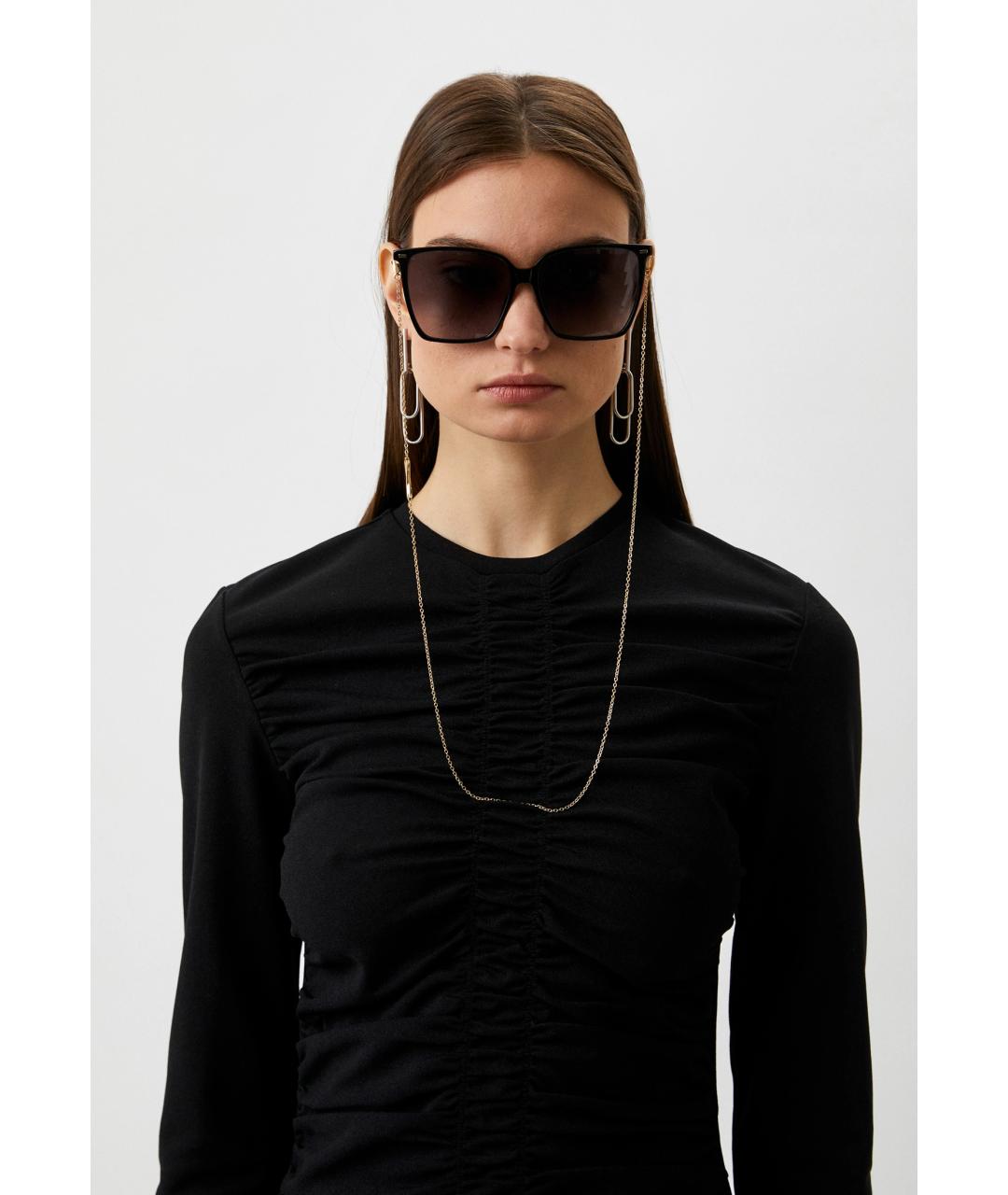 HUGO BOSS Черные пластиковые солнцезащитные очки, фото 4