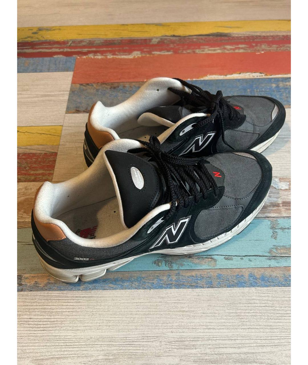 NEW BALANCE Черные текстильные низкие кроссовки / кеды, фото 3