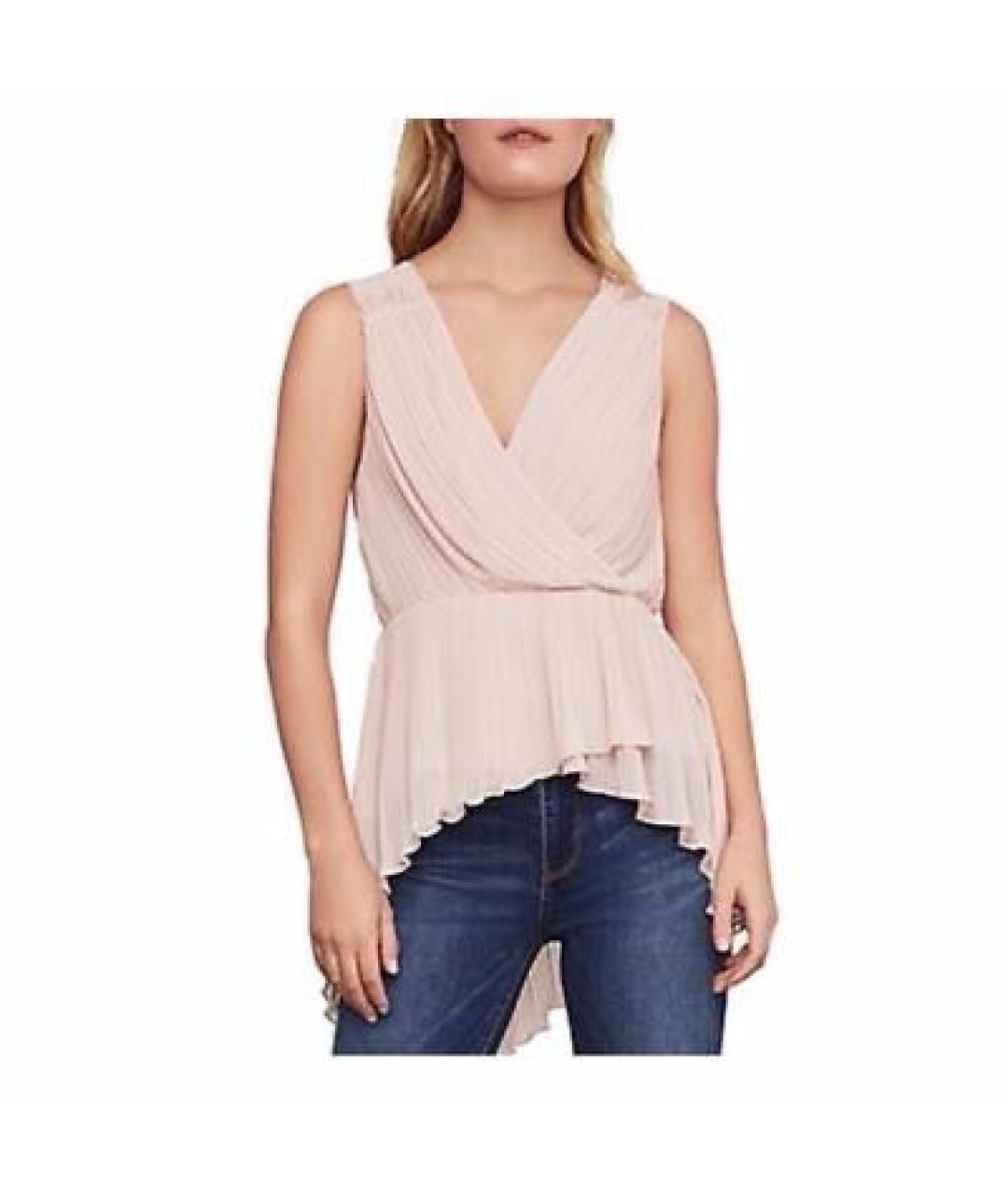 BCBG MAXAZRIA Бежевая полиэстеровая блузы, фото 4