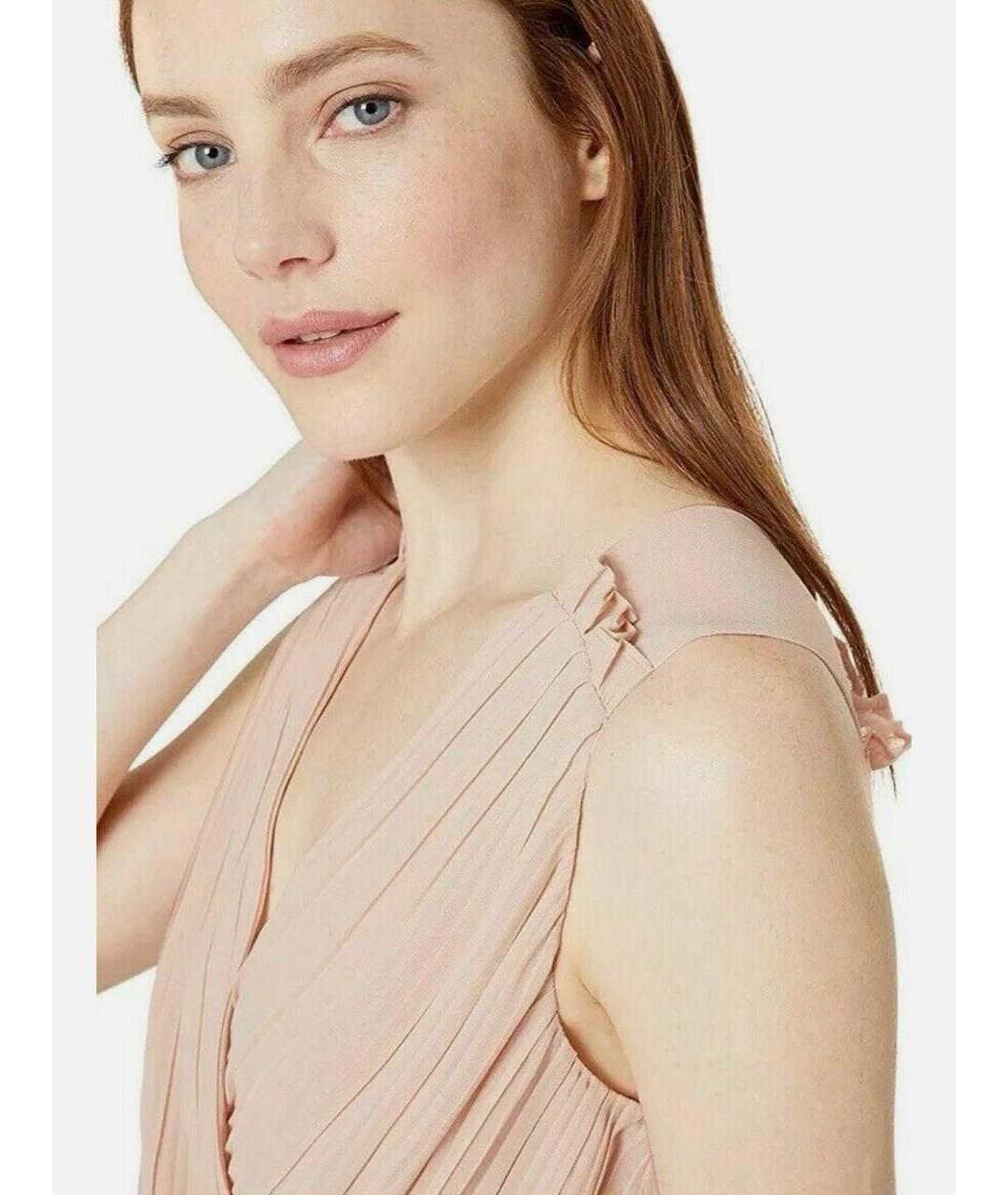BCBG MAXAZRIA Бежевая полиэстеровая блузы, фото 3