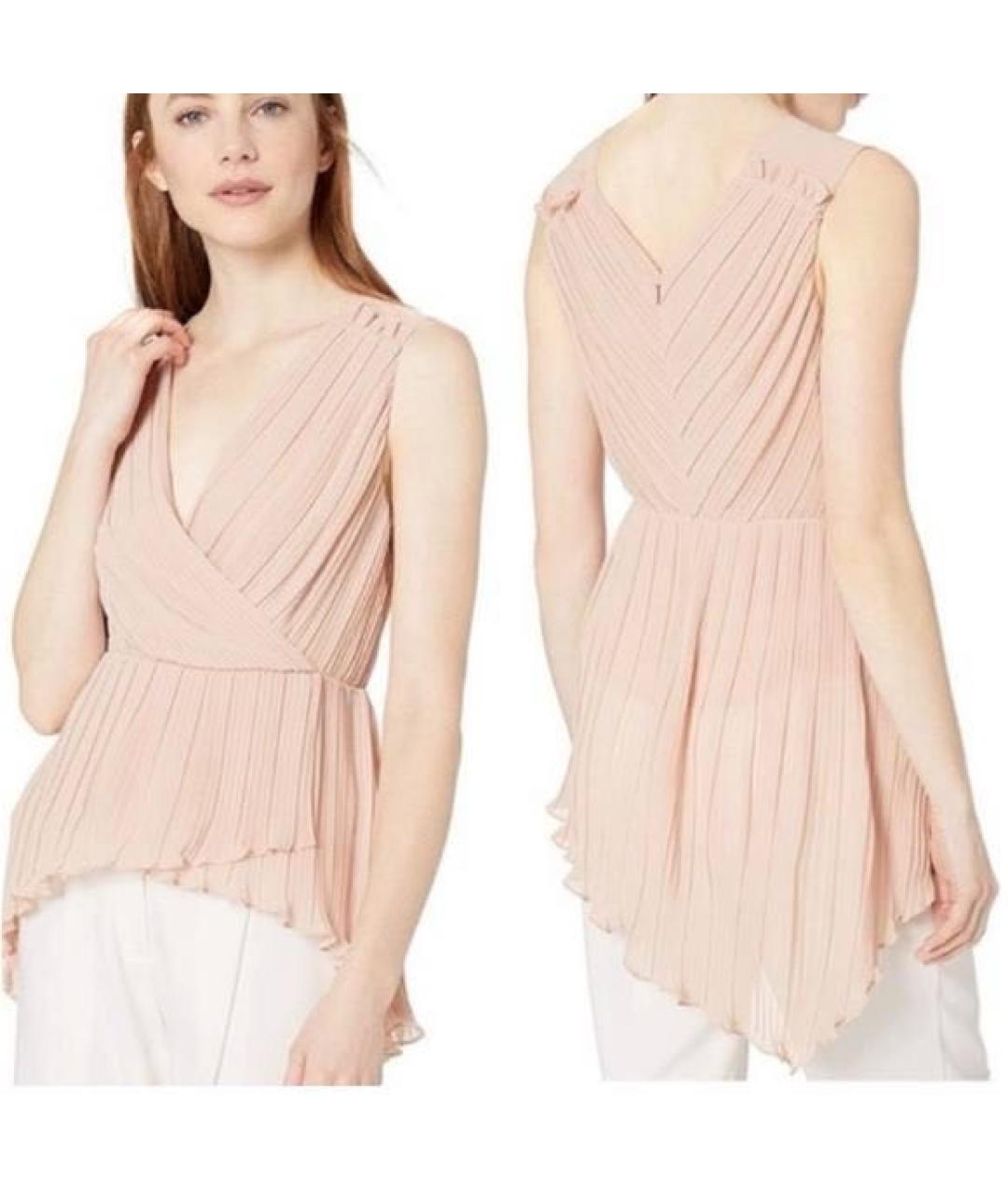 BCBG MAXAZRIA Бежевая полиэстеровая блузы, фото 2