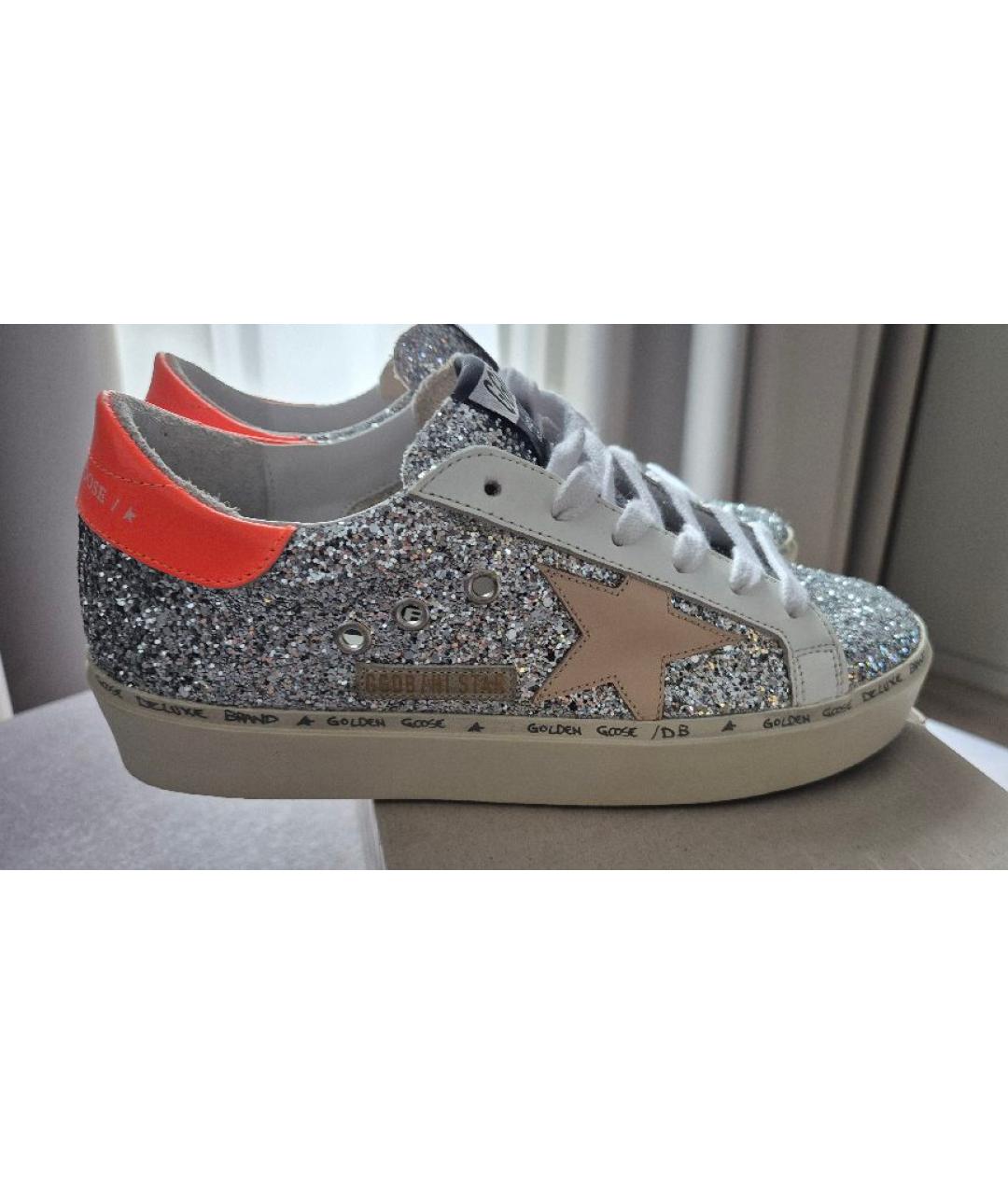 GOLDEN GOOSE DELUXE BRAND Серебряные кеды, фото 5
