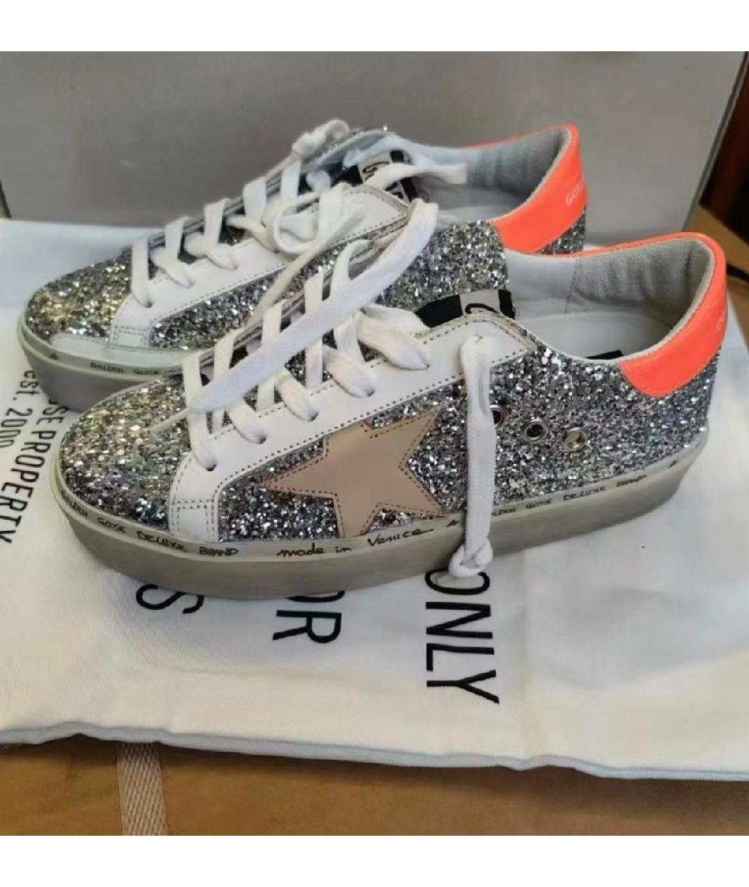 GOLDEN GOOSE DELUXE BRAND Серебряные кеды, фото 2
