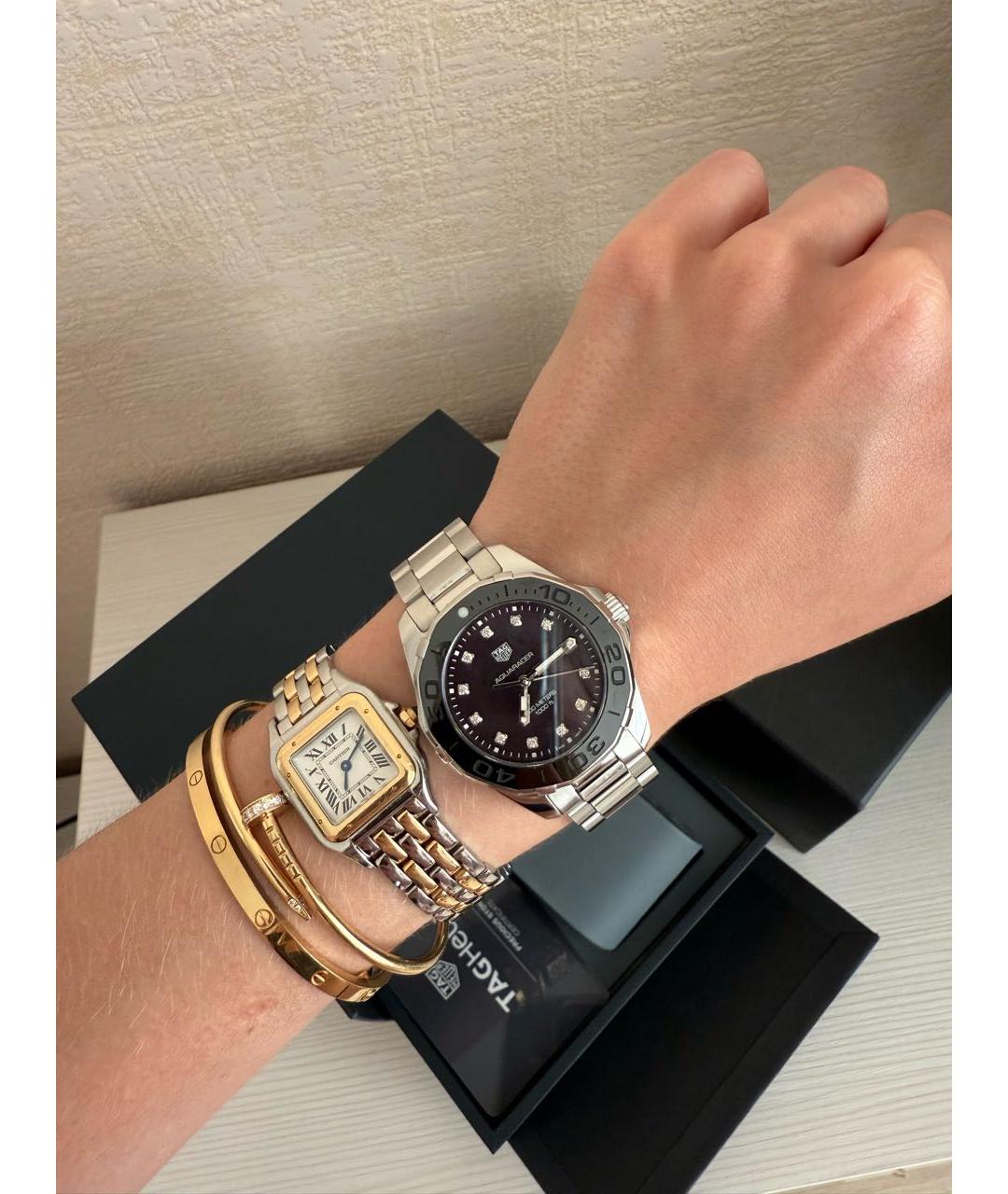 TAG HEUER Серые стальные часы, фото 3