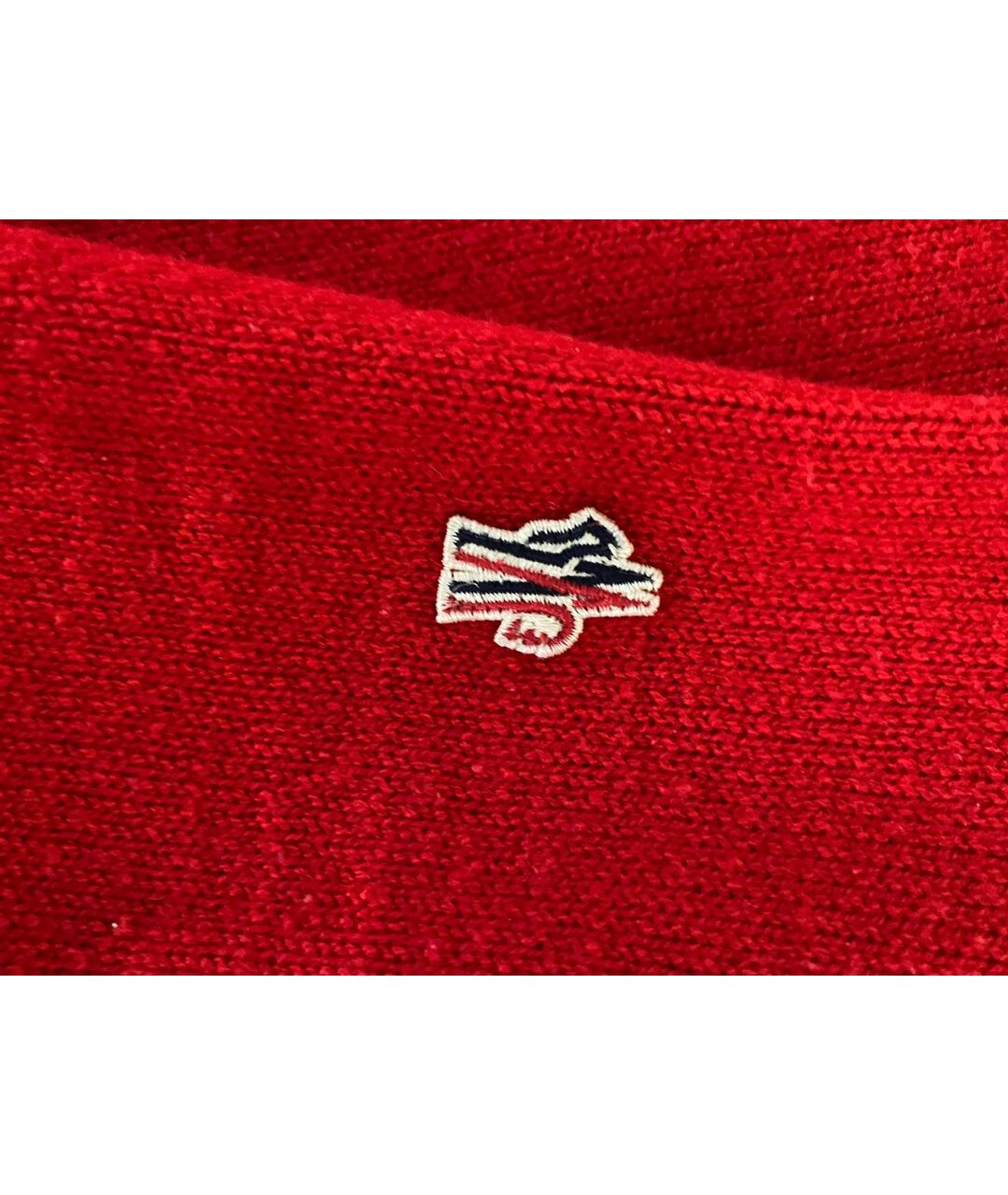 MONCLER Красный шерстяной джемпер / свитер, фото 3