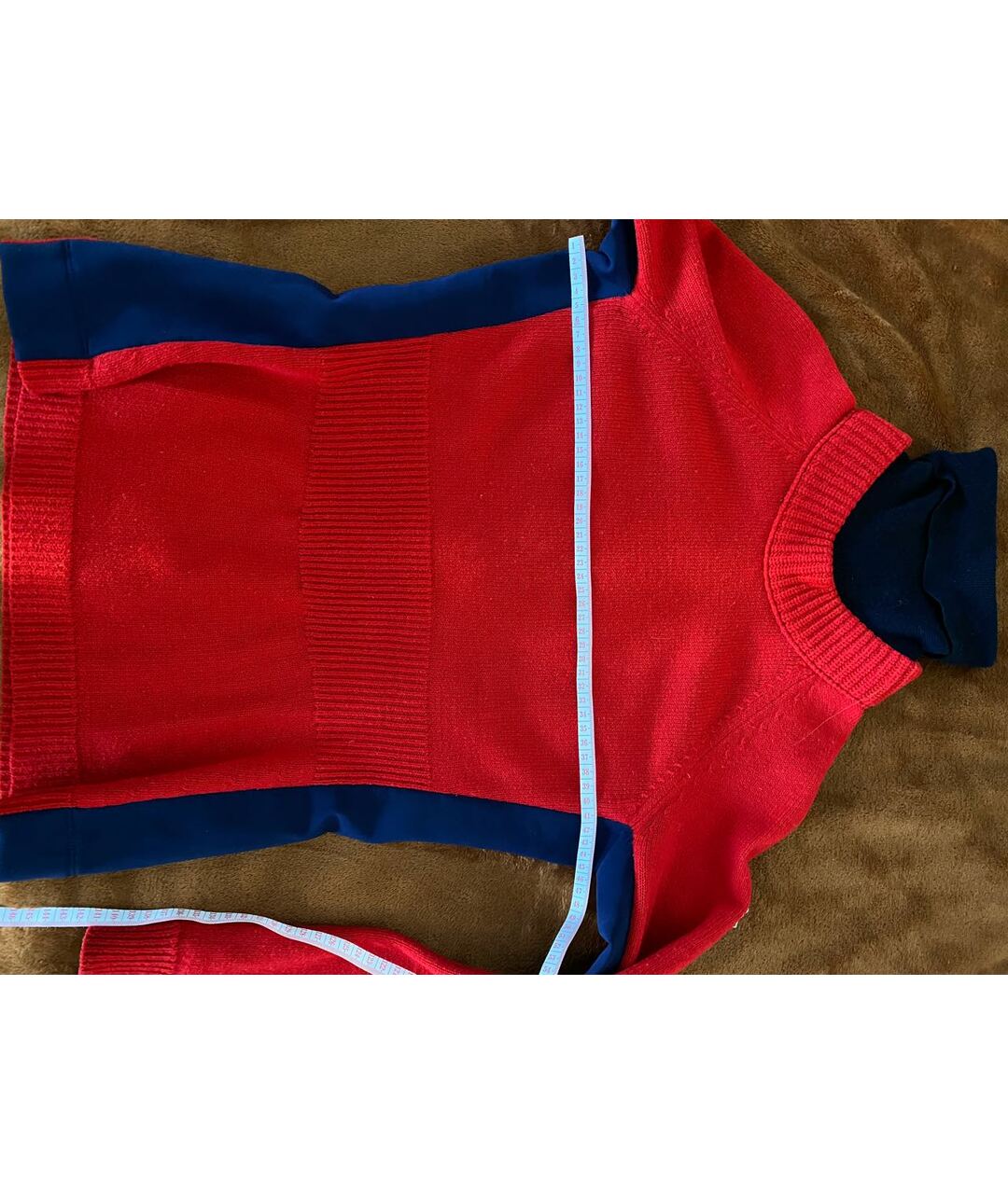 MONCLER Красный шерстяной джемпер / свитер, фото 2