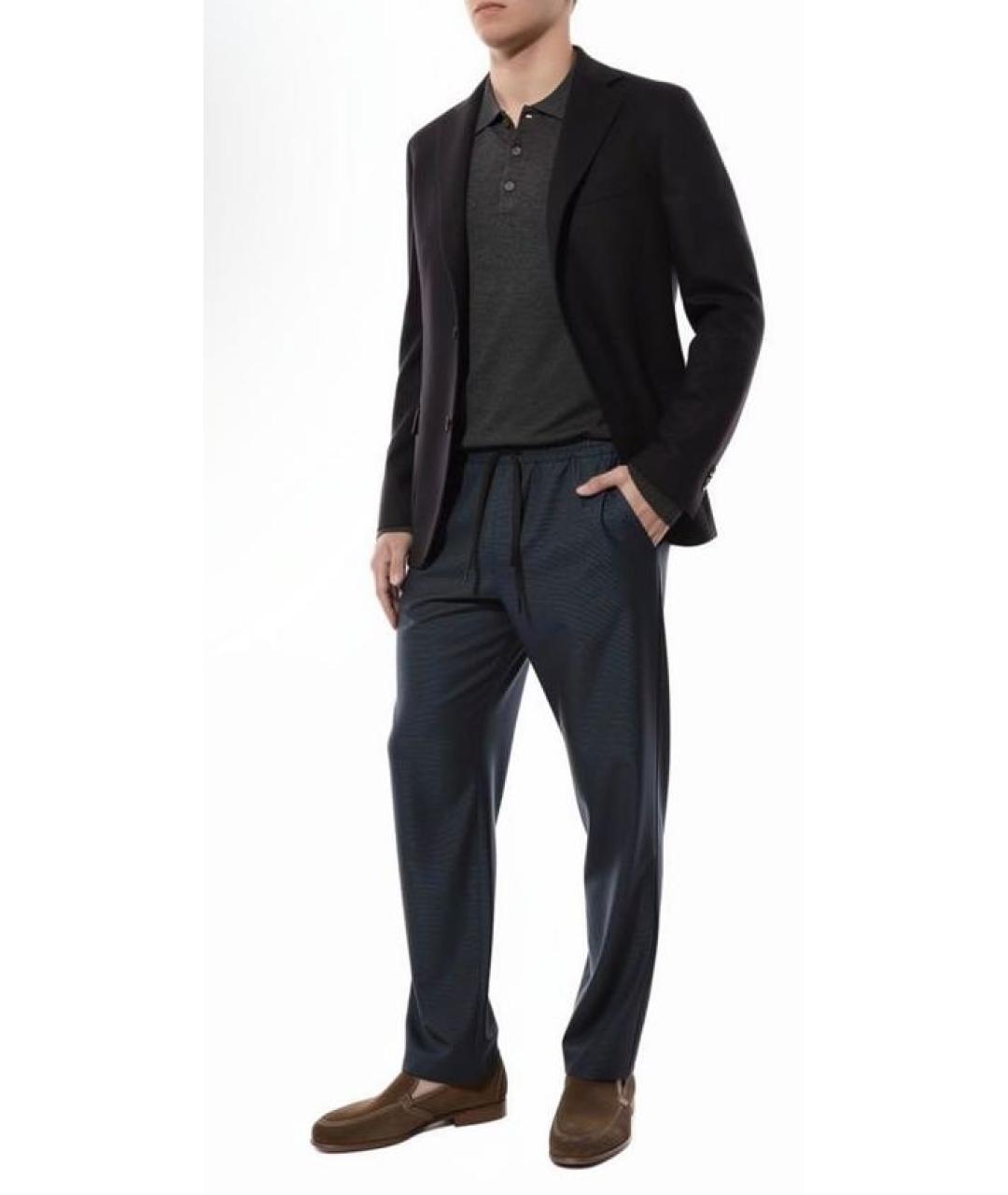 AGNONA Мульти шерстяные повседневные брюки, фото 3