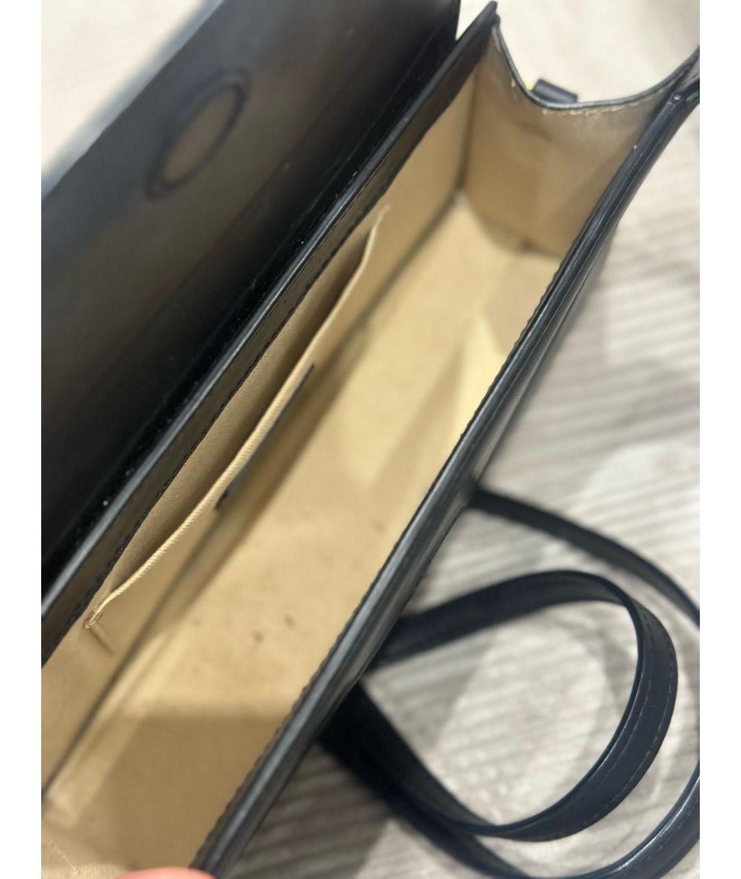 JACQUEMUS Черная кожаная сумка через плечо, фото 4