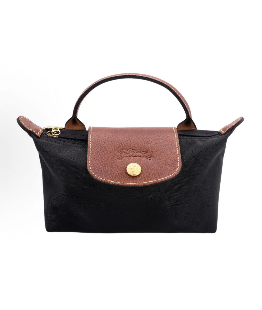 LONGCHAMP Черная сумка с короткими ручками, фото 1