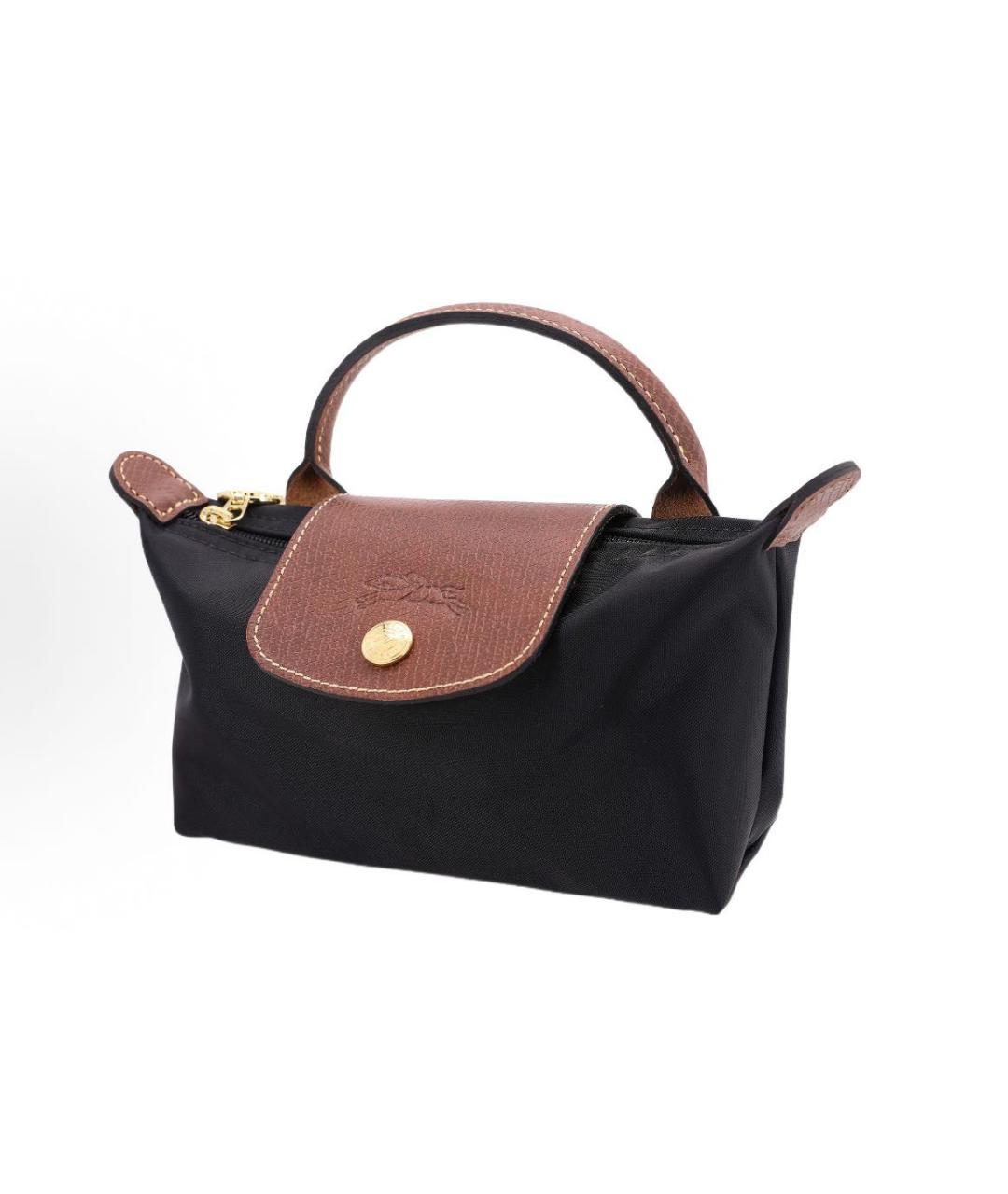 LONGCHAMP Черная сумка с короткими ручками, фото 2