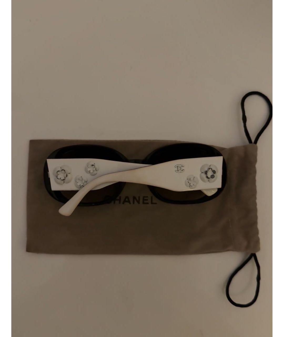CHANEL Черные пластиковые солнцезащитные очки, фото 3