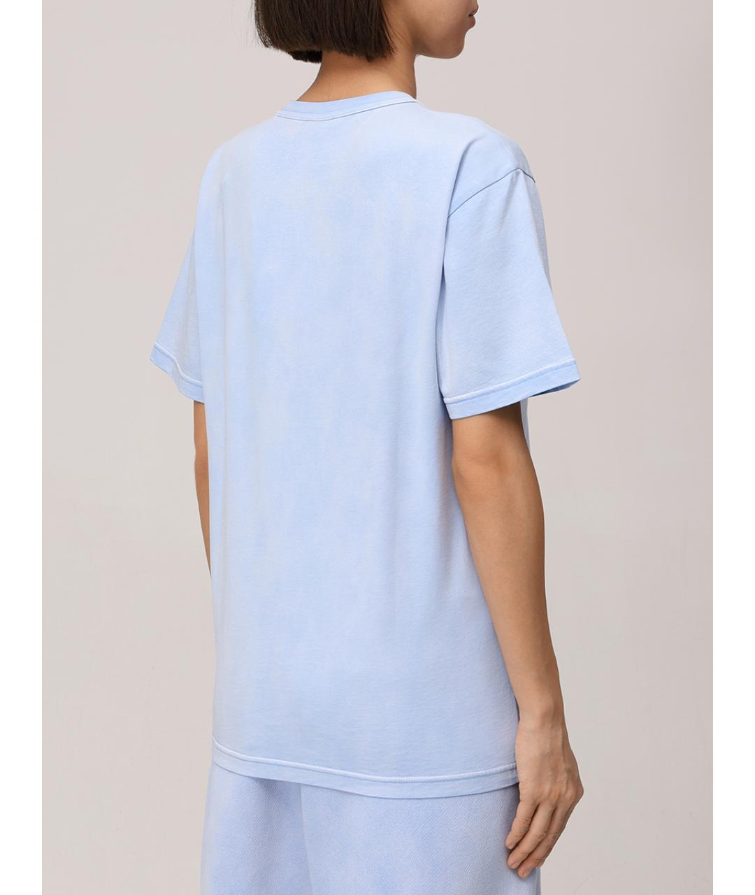 ALEXANDER WANG Голубая хлопковая майка, фото 3
