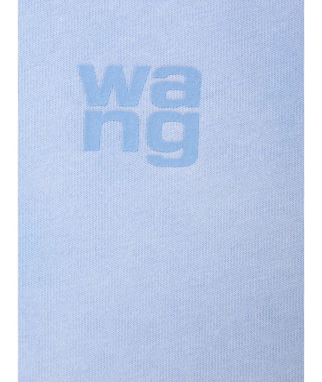 ALEXANDER WANG Голубая хлопковая майка, фото 6