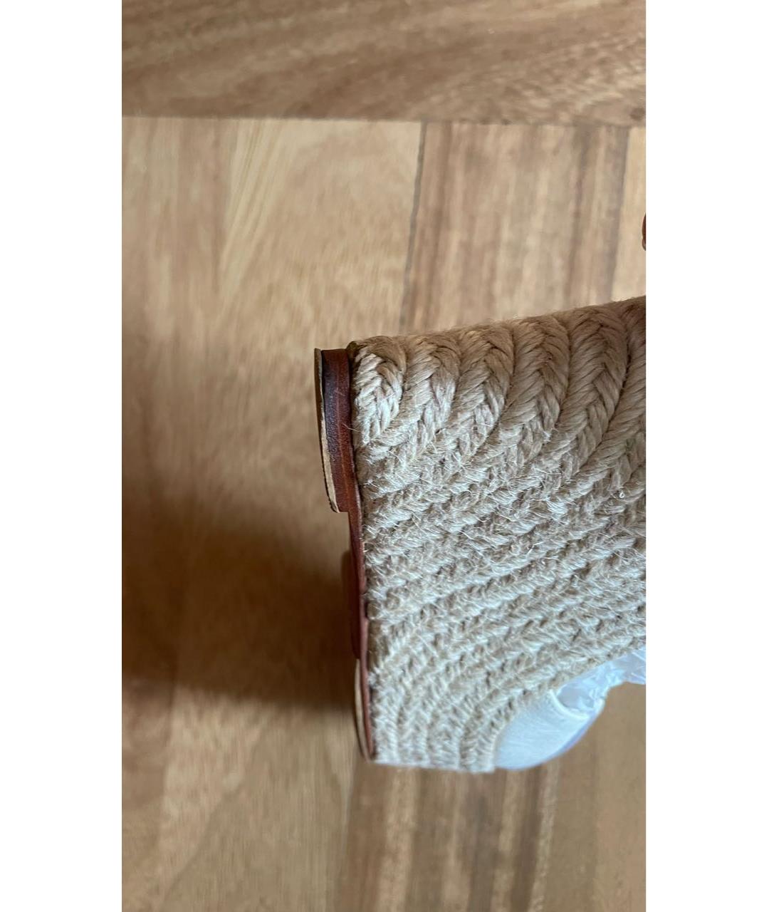 HERMES Мульти текстильные босоножки, фото 8