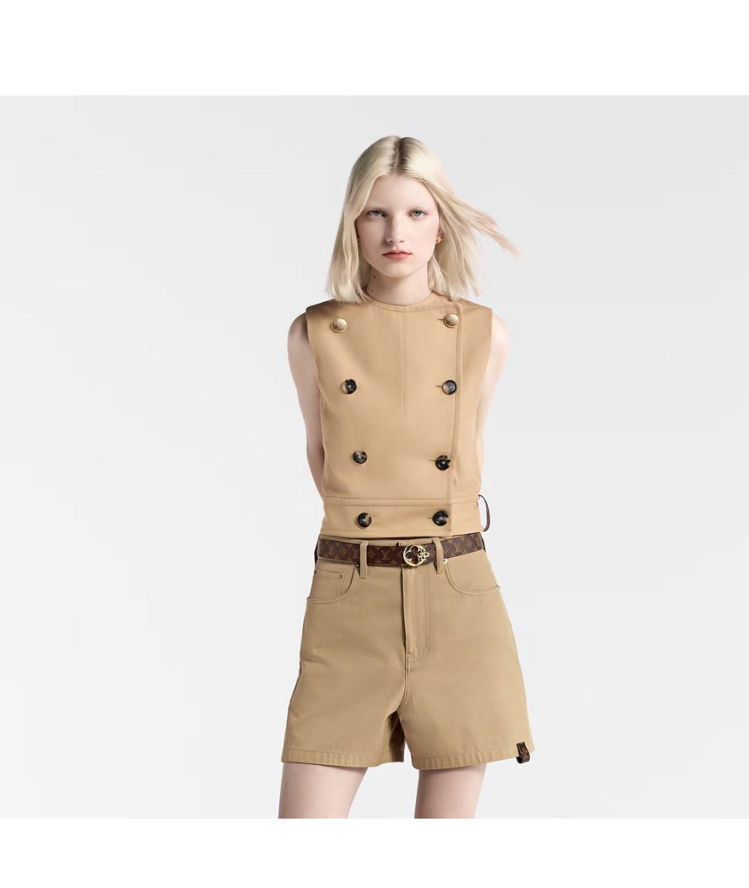 LOUIS VUITTON Черный кожаный ремень, фото 4