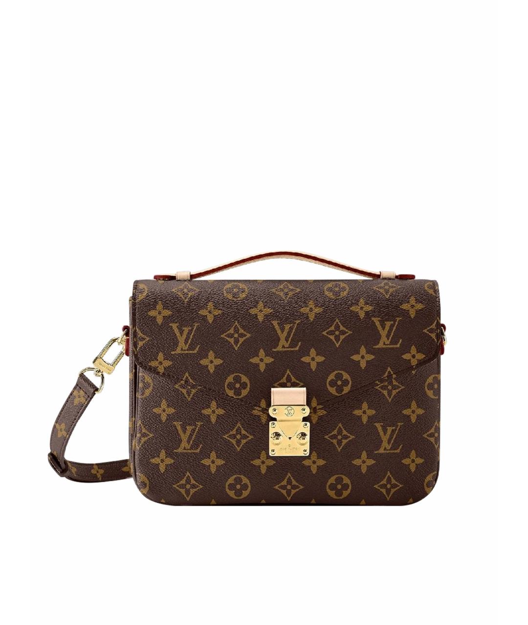 LOUIS VUITTON Коричневая сумка через плечо из искусственной кожи, фото 1