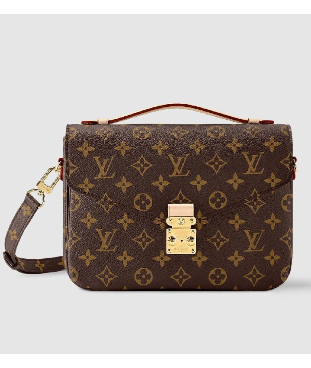 LOUIS VUITTON Коричневая сумка через плечо из искусственной кожи, фото 10