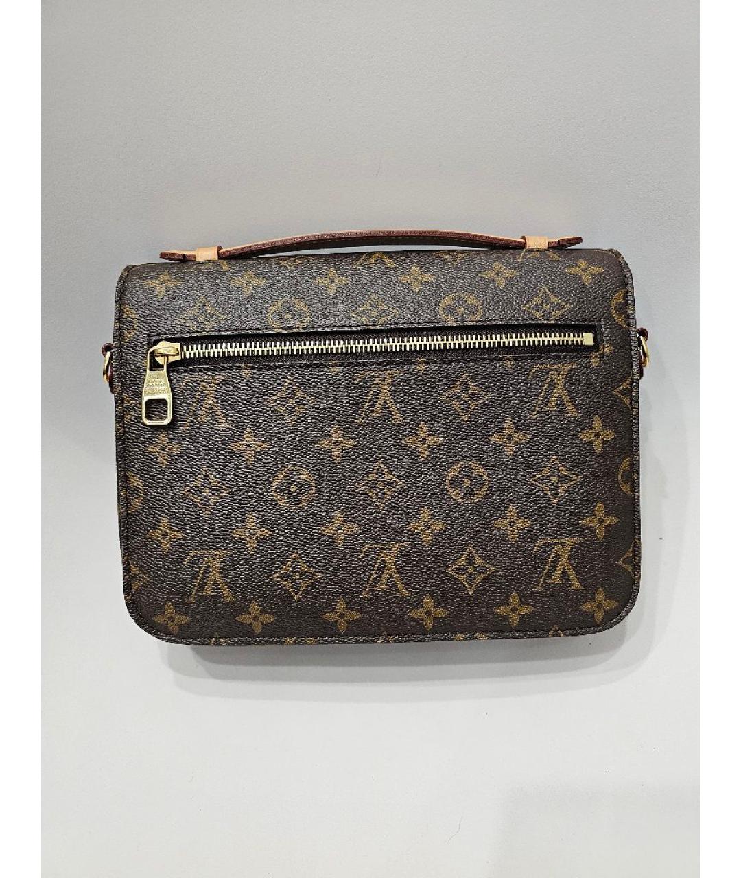 LOUIS VUITTON Коричневая сумка через плечо из искусственной кожи, фото 3