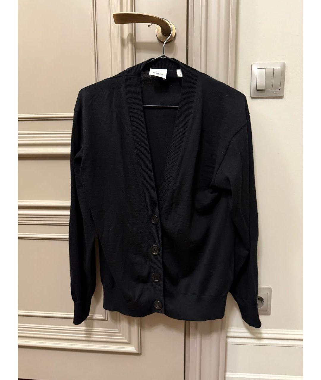 BURBERRY Черный кашемировый джемпер / свитер, фото 4