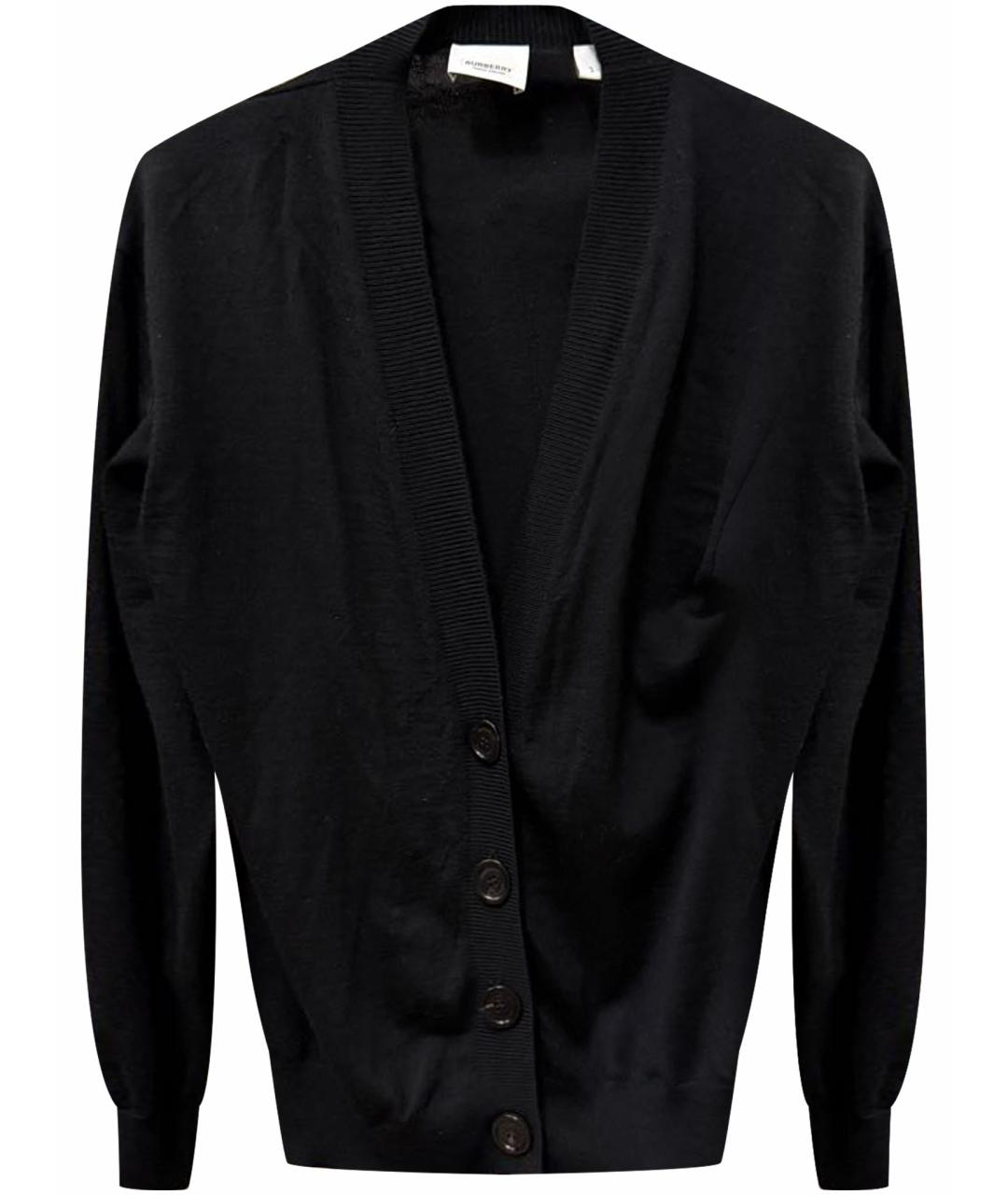 BURBERRY Черный кашемировый джемпер / свитер, фото 1