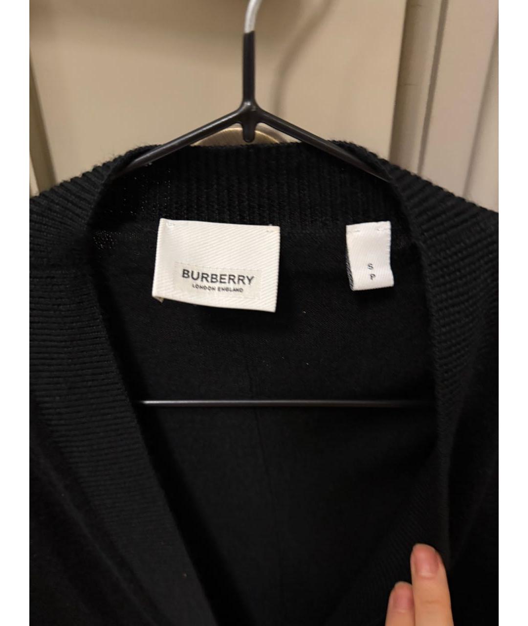 BURBERRY Черный кашемировый джемпер / свитер, фото 3