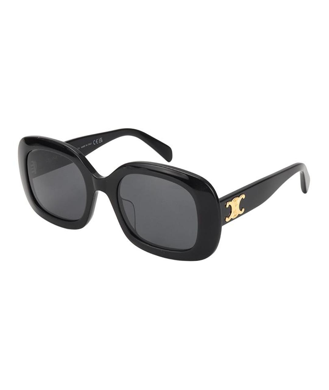 CELINE Черные пластиковые солнцезащитные очки, фото 1