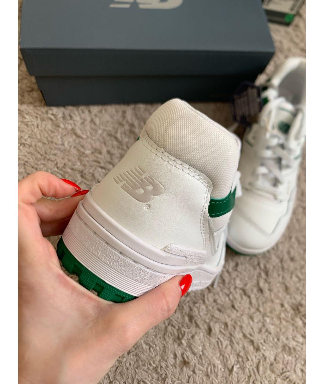 NEW BALANCE Белые кожаные кроссовки, фото 5