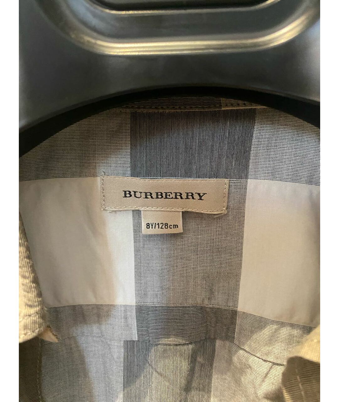 BURBERRY Бежевая хлопковая детская рубашка, фото 3