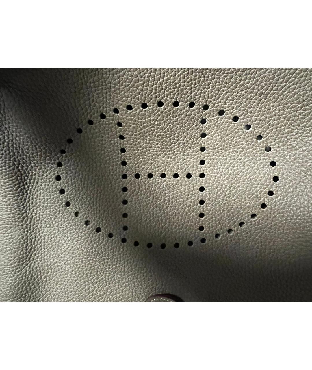 HERMES Бежевая кожаная сумка через плечо, фото 3