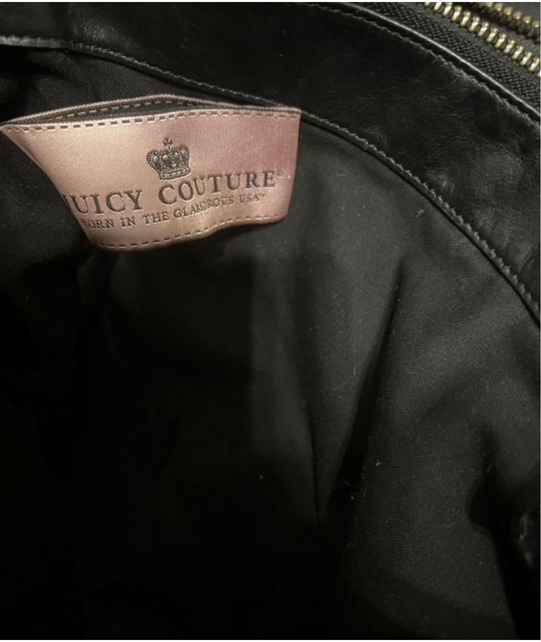 JUICY COUTURE Черная кожаная сумка тоут, фото 5