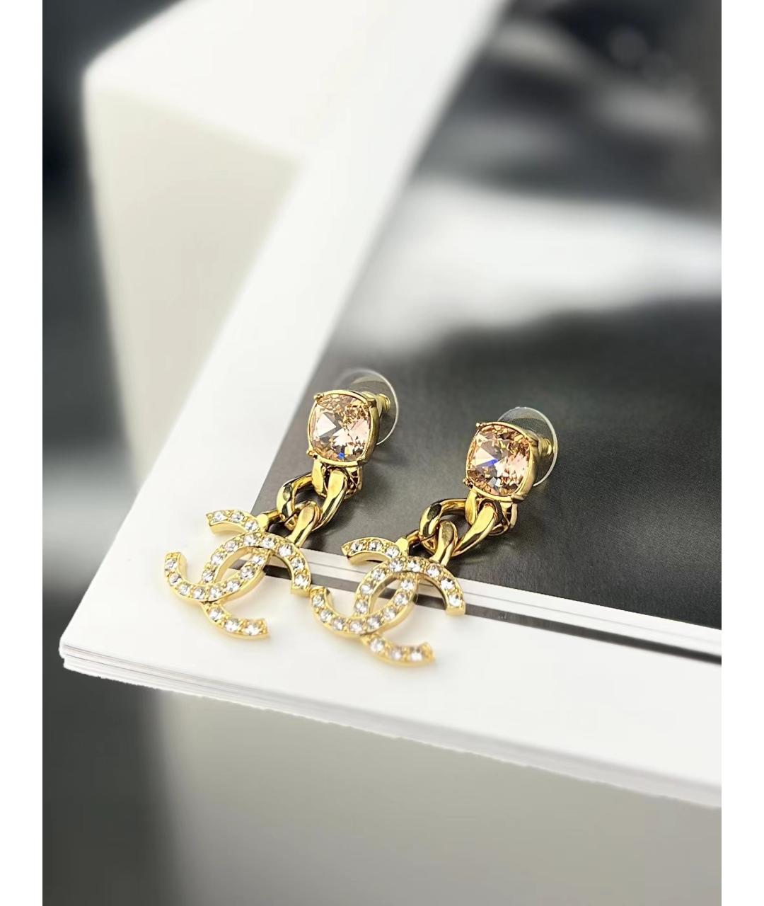 CHANEL Золотые серьги, фото 5