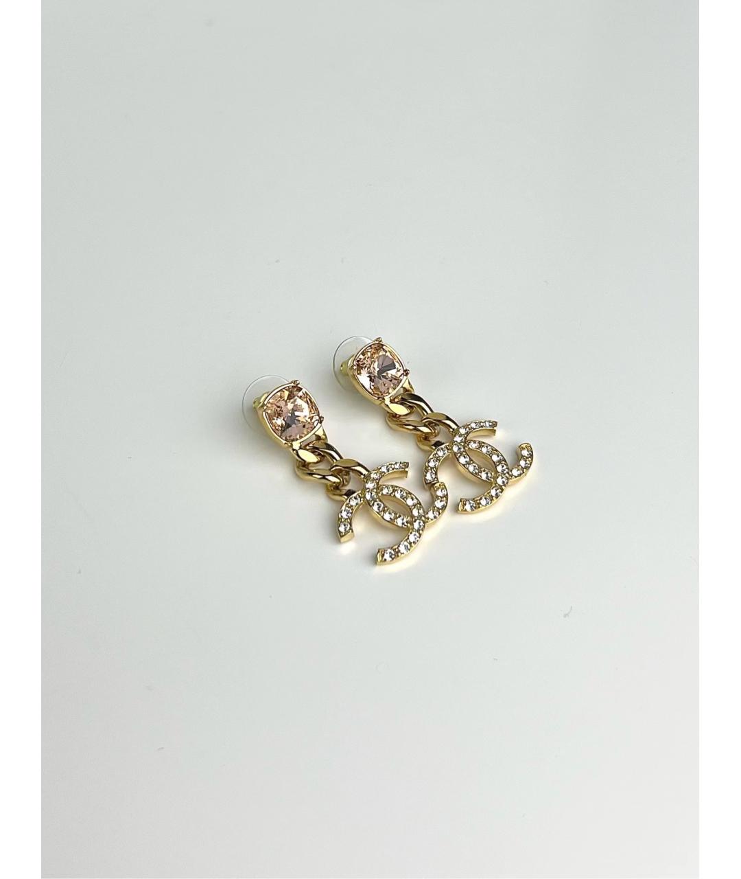 CHANEL Золотые серьги, фото 3